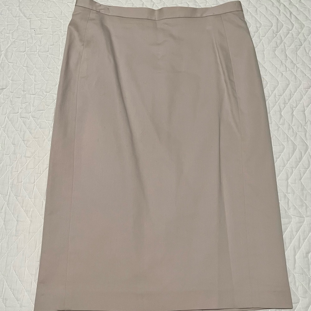 Ann Taylor Cream Pencil Skirt